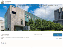 Tablet Screenshot of haestirettur.is